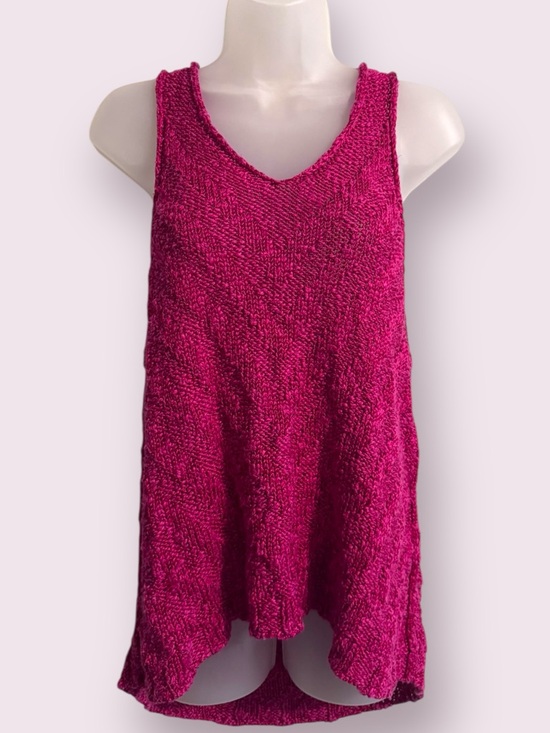 Free People Tops - Free People Knit Tank Top Sleeveless Textured Pink Size S